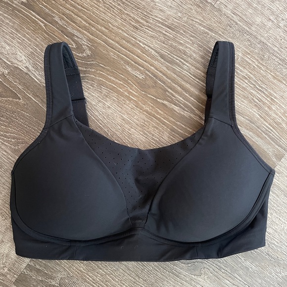 Lululemon Run Times Sports Bra Black 36DD High Support Adjustable Hook & Eye - Picture 4 of 4